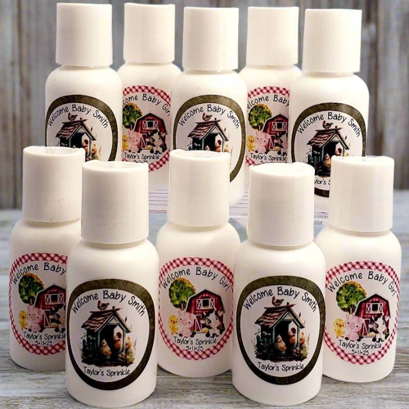 Farm Animal Lotion Party Favors