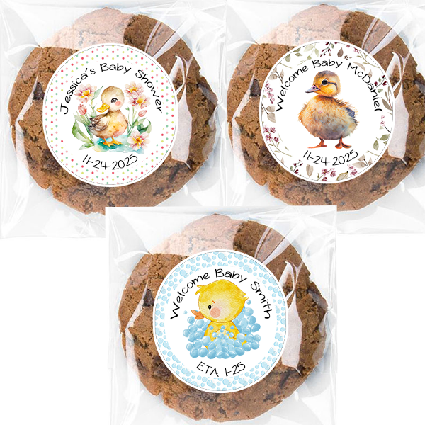 Personalized Rubber Duckie Duck Party Favor Bags