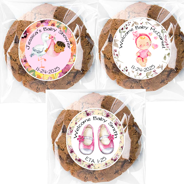 Personalized Its A Girl Baby Shower Favor Bags