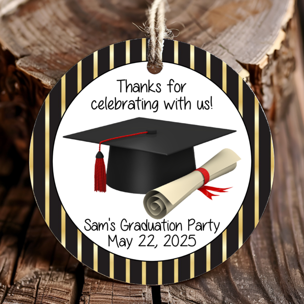 Personalized Graduation Party Thank You Favor Tags