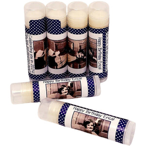 Personalized Add Your Photo Birthday Party Lip Balm ChapStick Favors