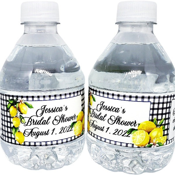 lemon water labels