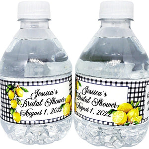 lemon water labels