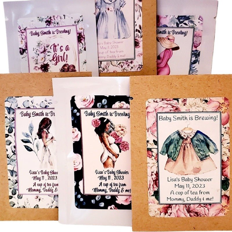 Personalized Its a Girl Baby Shower Seed Packet Party Favors