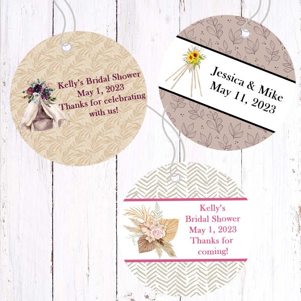 The Dress Bridal Shower Personalized Gift Tags