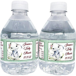 Personalized Elephant Water Bottle Labels - Favors Today