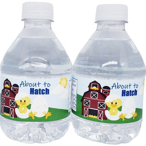 Personalized Farm Animal and Tractor Waterproof Water Bottle Labels - Favors Today