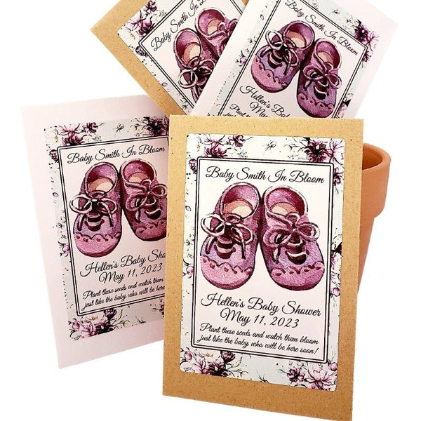 Personalized Baby Feet Baby Shower Seed Packet Party Favors