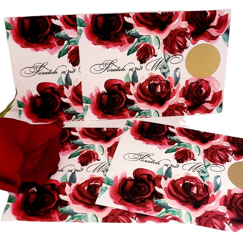 Rose Deep Red Flower Pattern Wrapping Paper