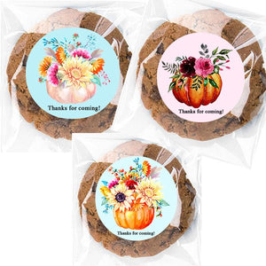 Personalized Rustic Fall Pumpkin Cello Party Favor Bags - Favors Today