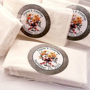 Personalized Rustic Fall Pumpkin Tissue Pack Party Favors - Favors Today