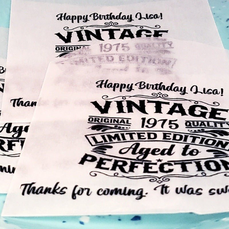 Aged to Perfection Birthday Party Favor Bags for Adults 